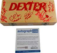 Dexter Cast Autographed Custom Blood Glass Slides Case ACOA