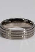 8mm Titanium Wedding Band w/ Textured Finish Size 14