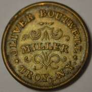 Oliver Boutwell Miller Troy New York Civil War Store Card (890B-33B) R-6