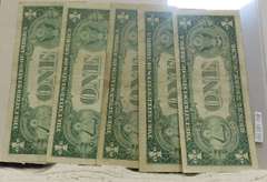 5 ea 1935-G  $1. Silver Certs