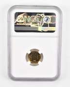 MS69 1984 Singapore $1 Gold - Carp & Lotus Flower - Graded NGC