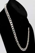 Italian .925 Sterling Silver 9mm Curb Link Chain 20 Inches