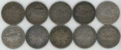 Lot of ten (10) 1893 Columbian Commemorative Half Dollars