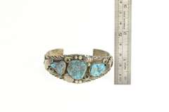 Sterling Silver Gilbert Adeky Turquoise Navajo Native Bracelet