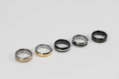 Lot of 5 Size 10 Tungsten Carbide Rings in Various Styles