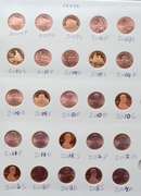 Full Red BU Memorial Cent Set 1959-2013