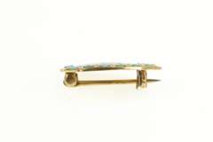 14K Yellow Gold Psi Omega Victorian Dentistry Enamel Lapel Pin/Brooch