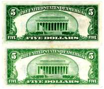 2 1934-A $5 Blue Seal Silver Certificates