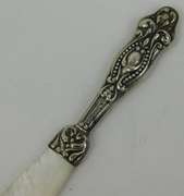 Antique Miniature Sterling & Mother of Pearl Letter Opener