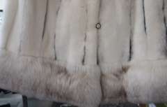 off White Mink Cape