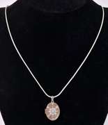 Estate Sterling Locket with Vermeil