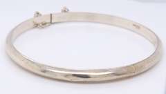 Vintage 925 Sterling Silver Bangle Bracelet