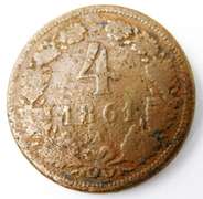 1861 4-Cent Austrian Coin