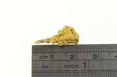 22K Yellow Gold Abstract Raw Natural Cluster Nugget Charm/Pendant