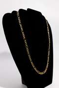 14K Yellow Gold 6mm Figaro Link Chain 24 Inch
