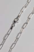 Italian .925 Sterling Silver 3.2mm Paperclip Chain 16 Inches