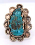 Vintage Sterling Silver Turquoise Ring