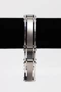 15mm Tungsten Bracelet with Carbon Fiber Inlays 8.5 Inch