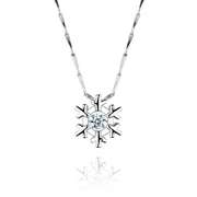Famous Snow flake Dancing stone Pendant