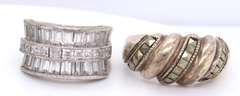 Vintage 925 Sterling Silver Group Lot of 9 Rings
