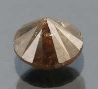 Rich .78ct smooth cut Chocolate Diamond solitaire