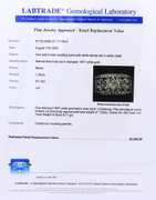 Dramatic White Gold Mixed Cut Diamond Migraine Floral Wide Diamond Band