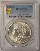 1885-O Morgan Silver Dollar PCGS MS62