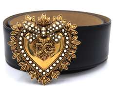 Dolce & Gabbana Devotion Leather Belt