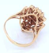 Lovely Yellow Gold 2ctw Diamond Cluster Ring