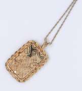 Vintage 925 Sterling Silver Fine Silver Pendant on Chain
