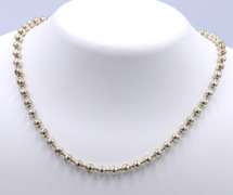 Vintage Sterling Silver Beaded Silver Necklace