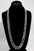 Italian Sterling Silver 13mm Curb Chain 30 Inch