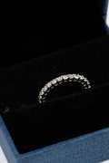 14k White Gold Eternity Diamond Wedding Band Size 4 Brand: FINEROCK