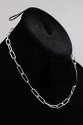 Italian .925 Sterling Silver 6.mm Paperclip Chain 16 Inches