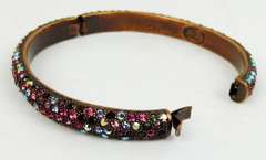 Joan Rivers Copper & Crystals Bangle Bracelet