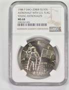 MS68 1988-P Young Astronauts Silver Medal - SWO-208IIB - Graded NGC