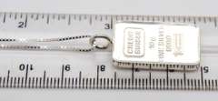 925 Sterling Silver 10 Gram Credit Suisse Pendant on Chain