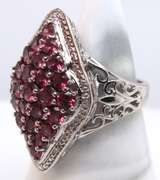 925 Sterling Silver Cubic Zirconia Cluster Ring