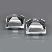 Excellent 6.65ct UNHEATED diamond white Topaz set