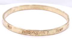 Vintage 925 Sterling Silver Engraved Bangle