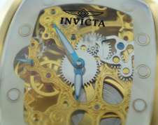 Invicta Skeleton Dial Mechanical Watch, Pre-Owned Like New In Box.