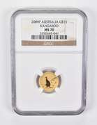 MS70 2009-P Australia $15 Gold Kangaroo NGC