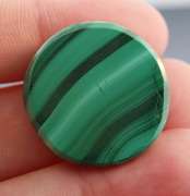Phenomenal 51.83ct banded Malachite cabochon