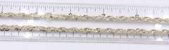 Set of Vintage Italian 925 Sterling Silver Rope Necklace and Matching Bracelet