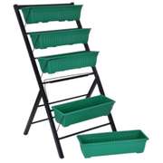 Raised Garden Bed Cascading Water Drainage