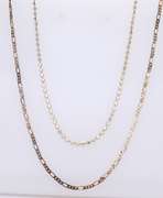 Lot of 2 Vintage 925 Sterling Silver Chains