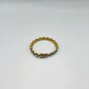 Vintage British Style 8ctw NATURAL DIAMONDS On 18kt Gold Filled Bracelet