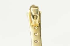 14K Yellow Gold Tiered Amethyst Diamond Bar Statement Pendant