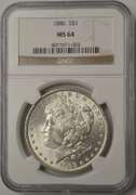 1886 Morgan Silver Dollar NGC MS64