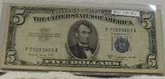 1953-B Silver Cert  $5.
